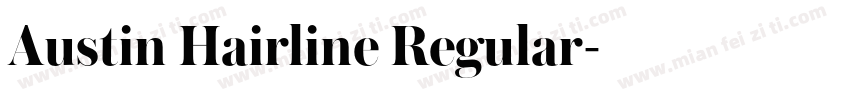 Austin Hairline Regular字体转换